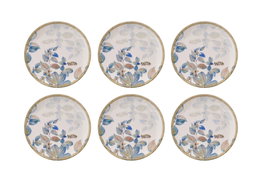 Hermia Springflover Juego de 6 Platos de Postre Navideños en Porcelana Multicolor